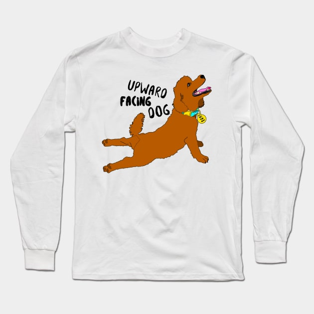 Upward facing dog Long Sleeve T-Shirt by M[ ]